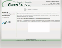 Tablet Screenshot of greensalesinc.com